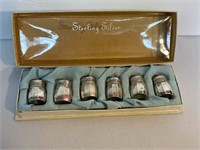 Vintage Sterling Silver Individual Salt Shakers