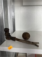 Antique puller and metal ball