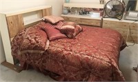 5-Pc Wood Bedroom Set Including Bed Linens**