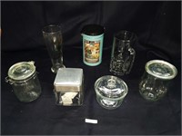 Assorted, vintage drinkware (7)