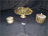 Trio of silver, antique collectibles