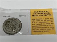 1960 Mexican Silver Dollar