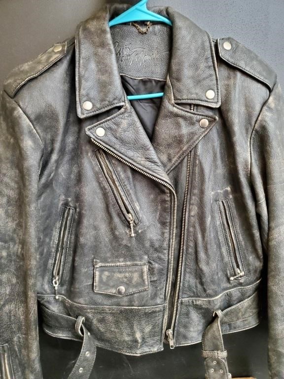 Women's Rad Vintage Leather Biker Jacket