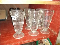 Milkshake / Malt Glasses (set of 4 and set of 2)