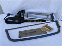 McCulloch Electric Chainsaw, Hack Saw, Miter