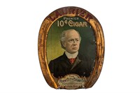 LAURIER PREMIUM 10 CENT CIGAR LITHOGRAPH TIN SIGN