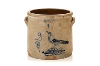 SKINNER & CO.. PICTON C.W. CROCK WITH BIRD