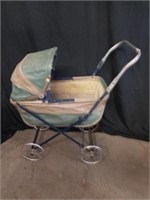 Vintage baby stroller for dolls 25 inches tall