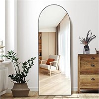 DESBING Arched Full Length Mirror, 64”x21” Floor L