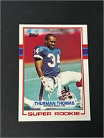 1989 Topps Thurman Thomas Super Rookie RC