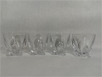 Set of Twist Design Old Fashioned Whiskey Tumblers