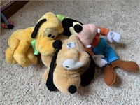 GOOFY, AND OTHER STUFFED ANIMALS