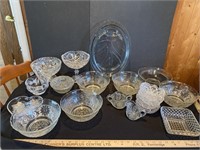 Glass and crystal lot
