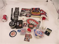 Plusieurs articles de collection de hockey