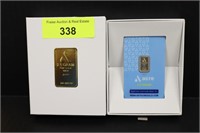 2.5 gram Gold Bar with Acre Card