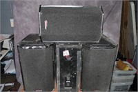Lot (4) Apogee AE-5 Arrayable Loudspeakers (1 Miss