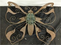 OUTDOOR METAL BUTTERFLY DECOR 24IN