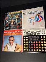 (4) Vintage Roger Williams Record Albums