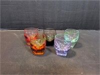 Moser Crystal Color Shot Glasses, 5pc