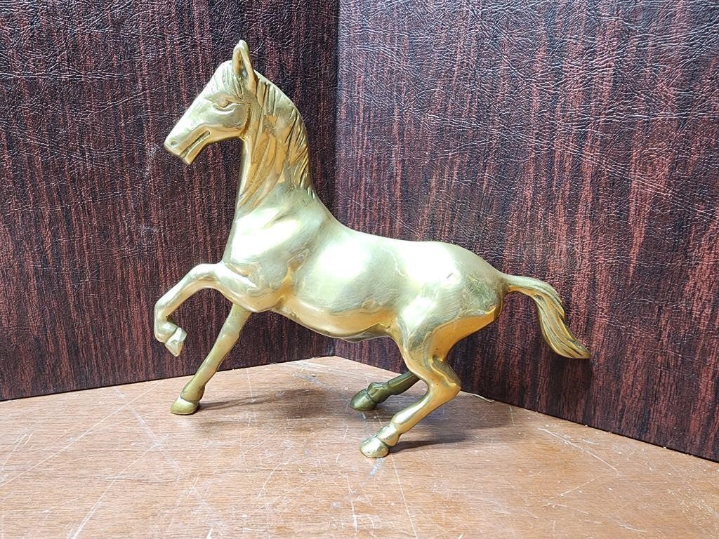 Brass horse