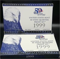 US Mint 50 State Quarters Proof Set 1999 (2 Sets)