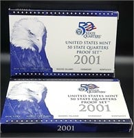 US Mint 50 State Quarters Proof Set 2001 (2 Sets)