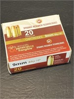 Box DRT 9mm Ammunition 20 Rounds