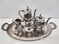 6 Piece Paul Revere Silverplate Serving Set