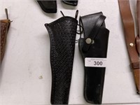 Pr of leather holsters