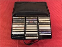 Miscellaneous audio tapes & case