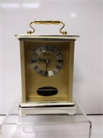 Linden Brass Desk Clock