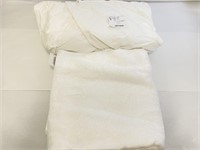 *King Size Sheet & Large White Bath Towel