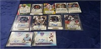 (11) Assorted Autographed NFL Football Cards