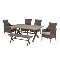 Wicker Outdoor Patio Dining Chairs & Bench