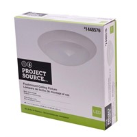$30  Project Source 1-Light 11-in White Flush Moun