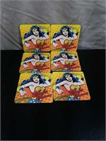 (6) Wonder Woman Coasters