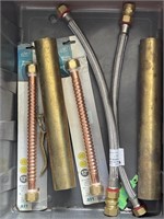 Lot Water Connectors, Brass Tubes, etc...