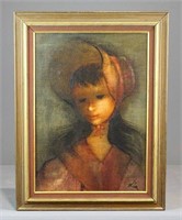 Painting: Woman in Bonnet