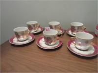 6 - Espresso cups & Saucers Made in Japan