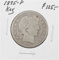 1895-P Barber Silver Half Dollar KEY