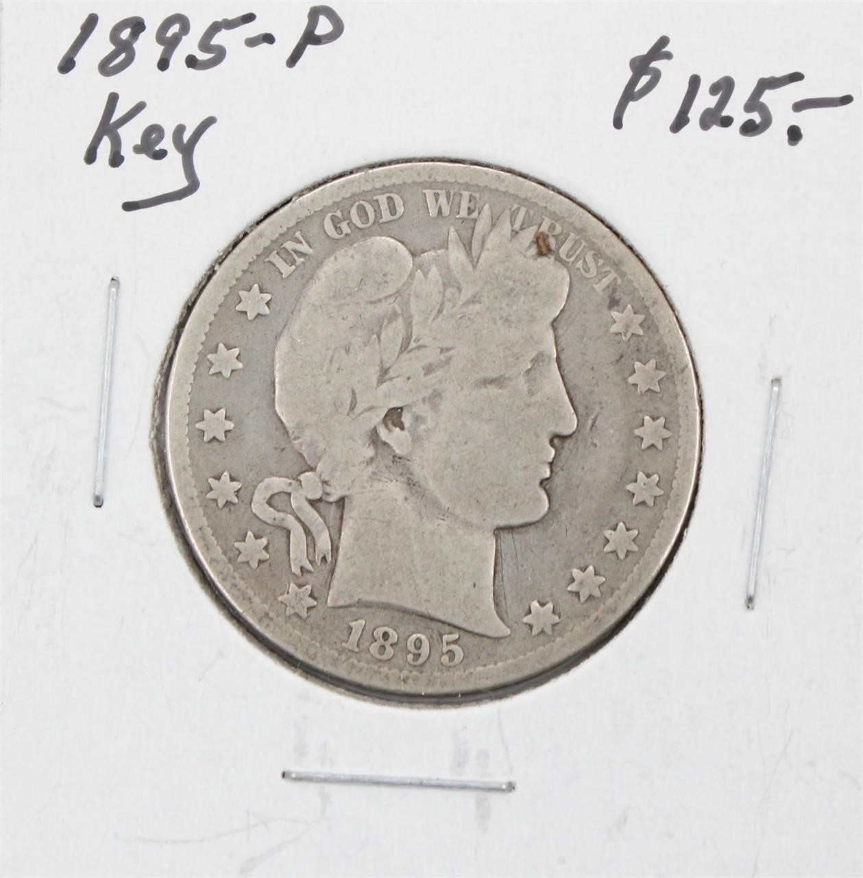 1895-P Barber Silver Half Dollar KEY