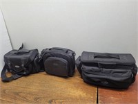 3 Black Organizing Bags