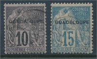 GUADELOUPE #18d - 19d USED FINE