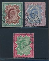 INDIA #72-74 USED FINE-VF