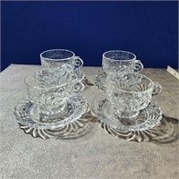 4 caprice cups/saucers