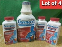 New Lot of 4, Gaviscon products, (1) regural stren