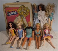8 Dolls & Golden Dream Barbie Fashion Doll