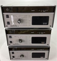 Three Ten-Tec Hercules II Amplifiers & PS