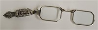 Platinum & Marcasite Folding Opera Glasses