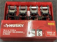 Husky Ratchet Tie-Downs 16' x 1-1/4"